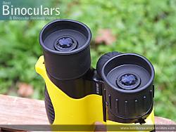 Eyecups on the Snypex Knight D-ED 10x32 Binoculars