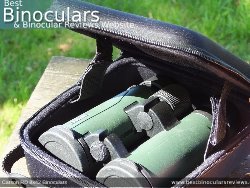 Rear view of the Carry Case & Carson RD 8x42 Binoculars