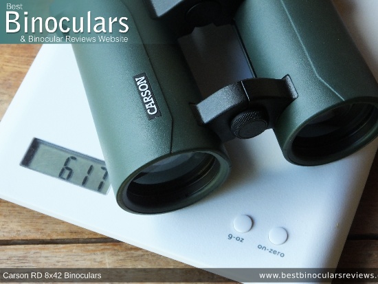 Weighing the Carson RD 8x42 Binoculars