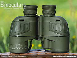 Rear of the Celestron Cavalry 7x50 Binoculars