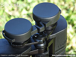 Rain Guard on the Celestron LandScout 10x50 Binoculars