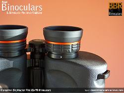 Diopter adjuster on the Celestron SkyMaster Pro 15x70 Binoculars