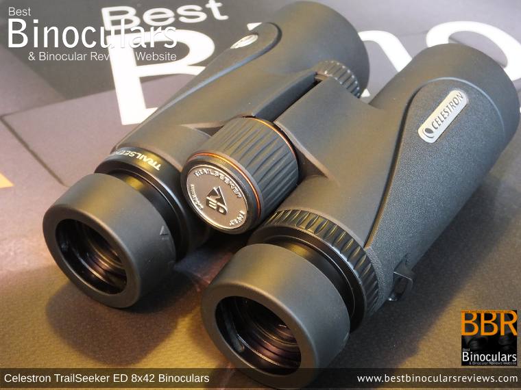 Focus Wheel on the Celestron TrailSeeker ED 8x42 binoculars