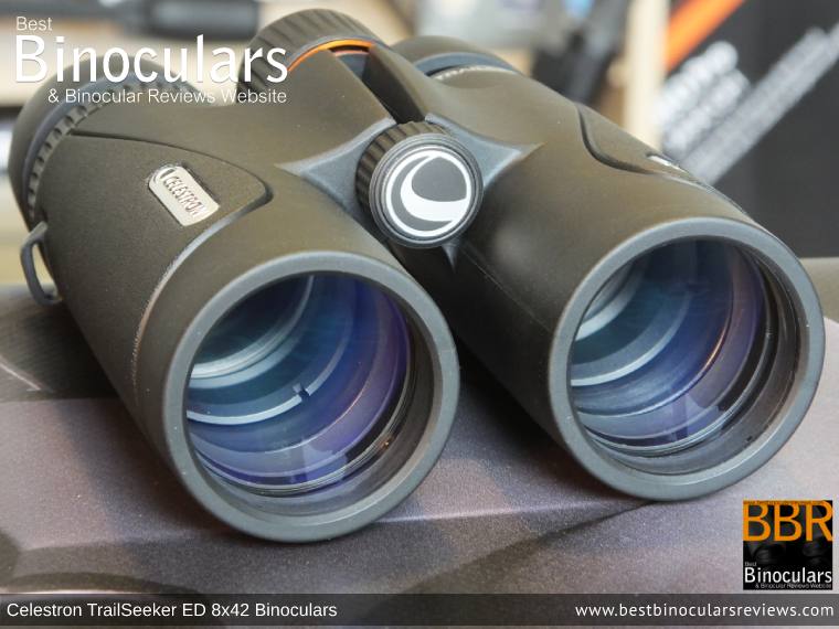 42mm Objective Lenses on the Celestron TrailSeeker ED 8x42 binoculars
