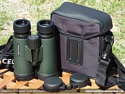 Rear view of the Carry Case for the Celestron Trailseeker 8x42 Binoculars