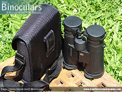 Rear view of the Carry Case & Eagle Optics Denali 8x42 Binoculars