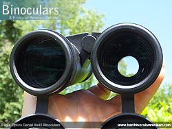 Reverse view through the Eagle Optics Denali 8x42 Binoculars