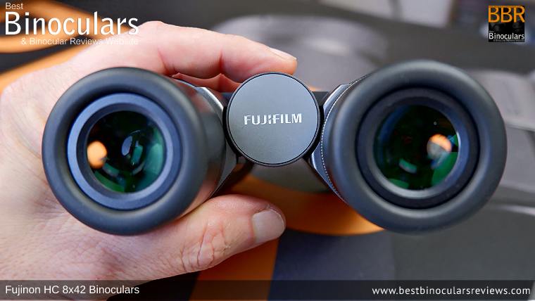 Focus Wheel on the Fujinon HC 8x42 Binoculars