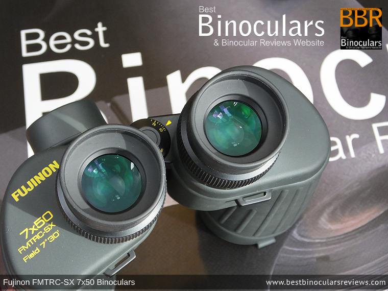 Ocular Lenes on the Fujinon Polaris 7x50 FMTRC-SX binoculars