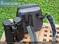 Rear view of the Carry Case & GPO Passion HD 10x42 Binoculars