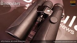 Tripod Adapter fitted to the GPO Passion HD 10x50 Binoculars