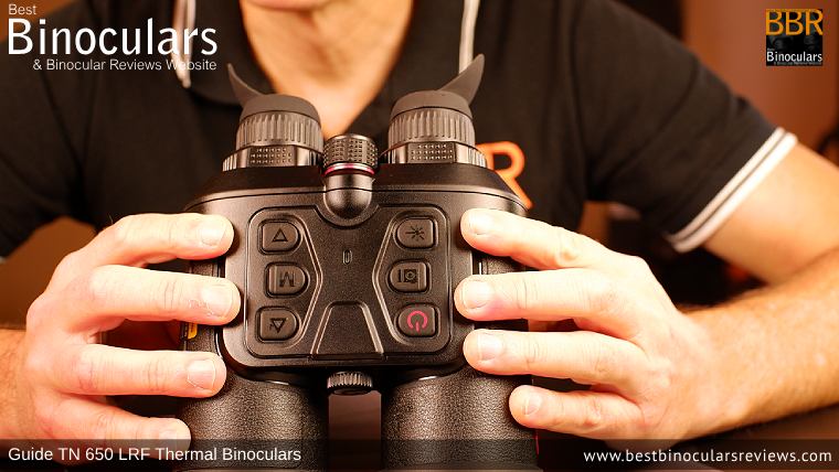 Holding the Guide Sensmart TN650 Thermal Binoculars