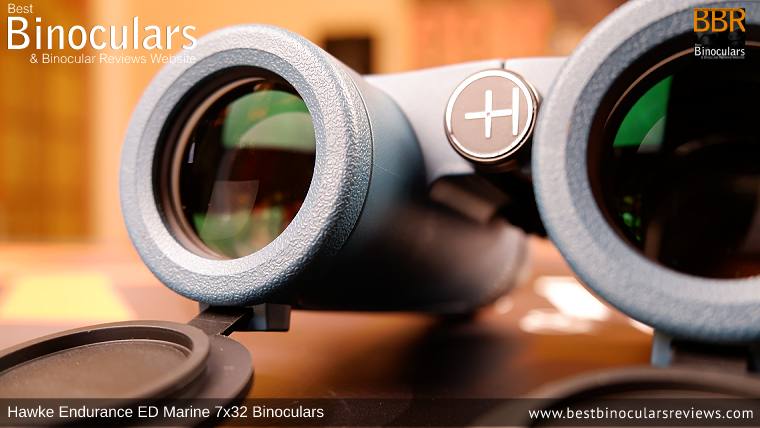 Objective Lenses on the Hawke Endurance ED Marine 7x32 Binoculars