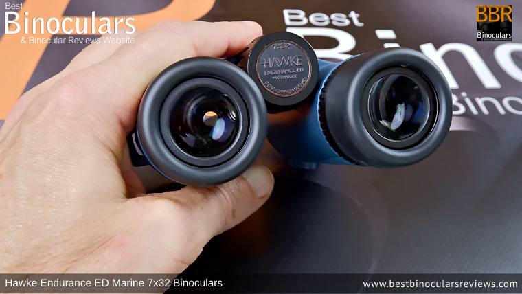 Ocular Lenses on the Hawke Endurance ED Marine 7x32 Binoculars