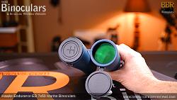 Lens Covers on the Hawke Endurance ED Marine 7x50 Binoculars