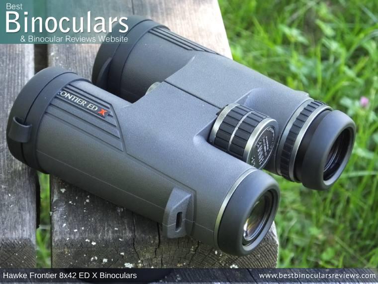 Eyecups on the Hawke Frontier 8x42 ED X Binoculars