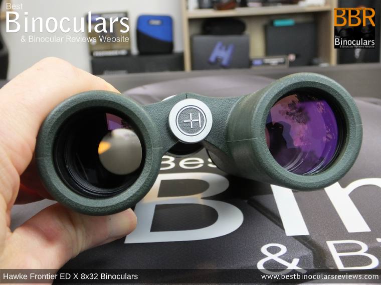 Objective Lenses on the Hawke Frontier ED X 8x32 Binoculars