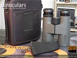 Rear view of the Carry Case & Hawke Frontier 8x42 HD X Binoculars