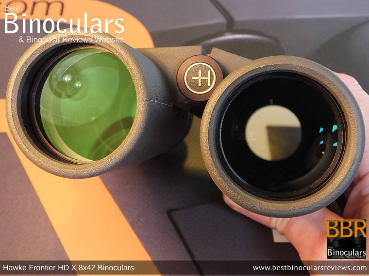 42mm Objective Lenses on the Hawke Frontier 8x42 HD X Binoculars
