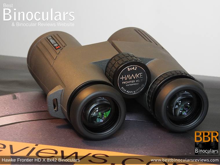 42mm Objective Lenses on the Hawke Frontier 8x42 HD X Binoculars