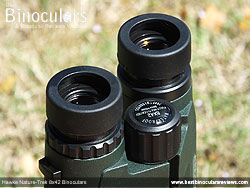 Eyecups on the Hawke Nature-Trek Open Hinge 8x42 Binoculars