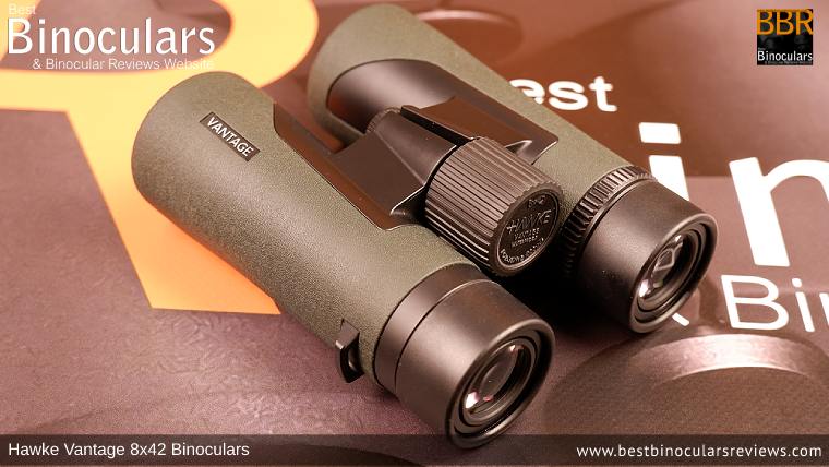 Focus Wheel on the Hawke Vantage 8x42 Binoculars