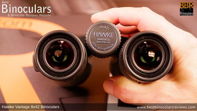 Adjusting the Focus Wheel on the Hawke Vantage 8x42 Binoculars