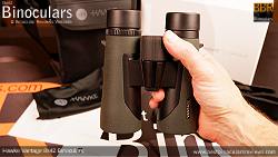 Holding the Hawke Vantage 8x42 Binoculars