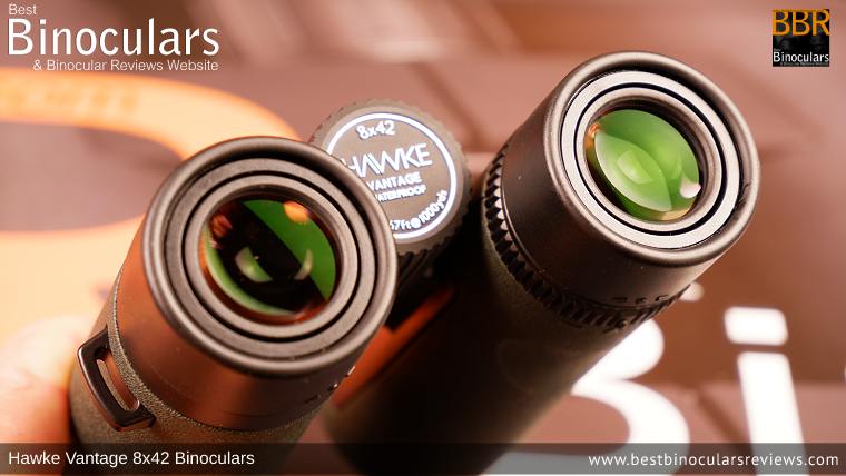 Ocular Lenses on the Hawke Vantage 8x42 Binoculars