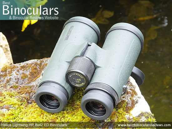 Focus Wheel on the Helios Lightwing HR 8x42 Binoculars