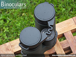 Rain Guard on the Helios Lightwing HR 8x42 Binoculars