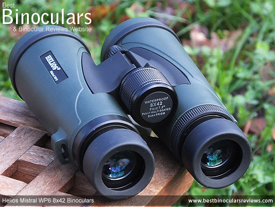 Focus Wheel on the Helios Mistral WP6 8x42 Binoculars