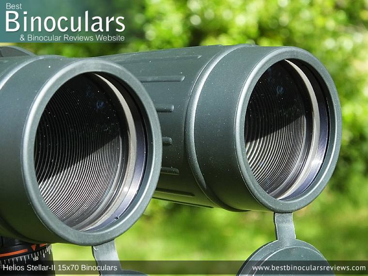 70mm Lenses on the Helios Stellar-II 15x70 Binoculars