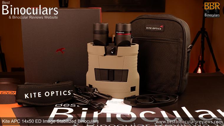 Kite APC 14x50 Image Stabilized Binoculars, Box & Accessories