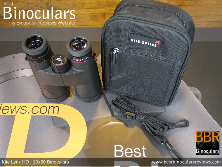 Inside the Kite Lynx HD+ 10x50 Binoculars Carry Case