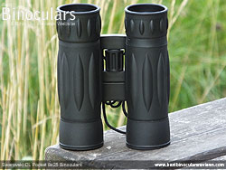 Underside of the Levenhuk Atom 10x25 Binoculars