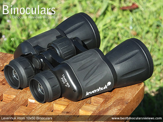 Rear view of the Levenhuk Atom 10x50 Binoculars