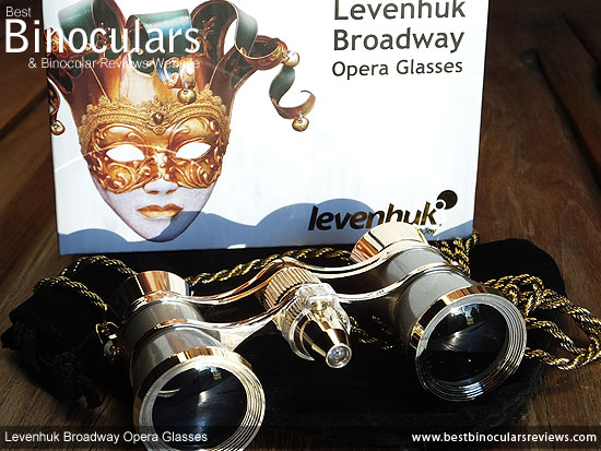 Levenhuk Broadway 325F Theatre Binoculars, with carry pouch and neck chain