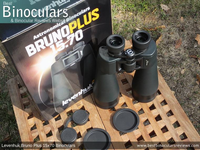 Levenhuk Bruno Plus 15x70 Binoculars and Accessories