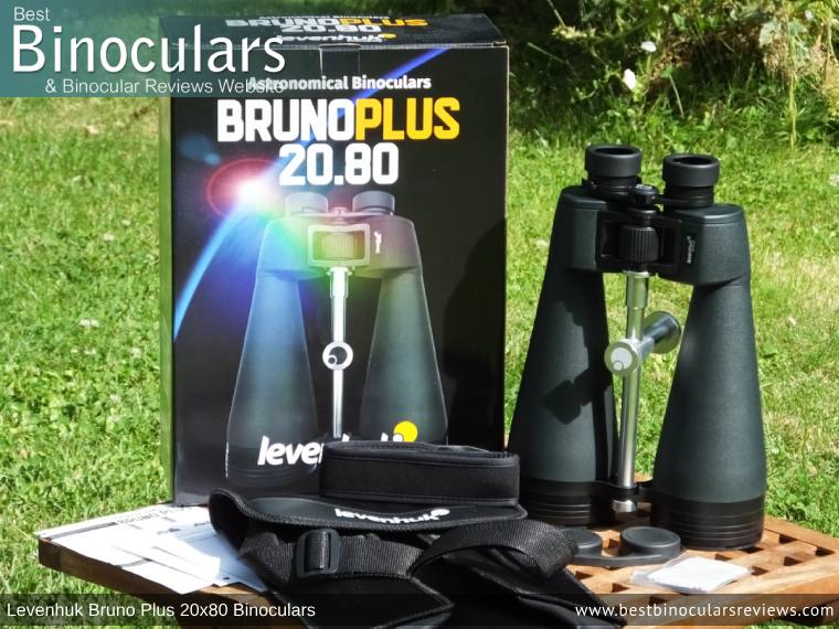 Accessories & Box for the Levenhuk Bruno Plus 20x80 binoculars