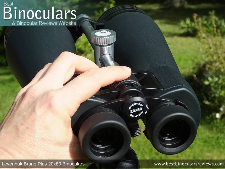 Individual Eyepiece Focus on the Levenhuk Bruno Plus 20x80 binoculars