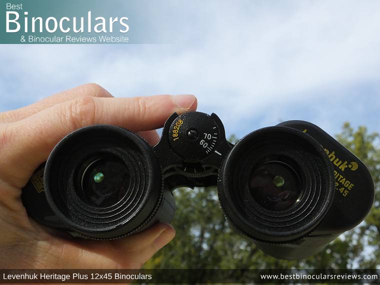 Adjusting the Focus Wheel on the Levenhuk Heritage Plus 12x45 Binoculars