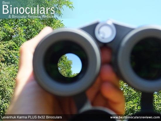 Objective Lenses on the Levenhuk Karma PLUS 8x32 Binoculars