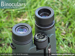 Eyecups on the Levenhuk Karma PRO 8x32 Binoculars