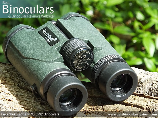 Focus Wheel on the Levenhuk Karma PRO 8x32 Binoculars