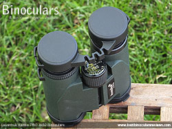 Rain Guard on the Levenhuk Karma PRO 8x32 Binoculars