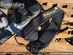 Neck Strap included with the Levenhuk Monaco 8x42 Binoculars