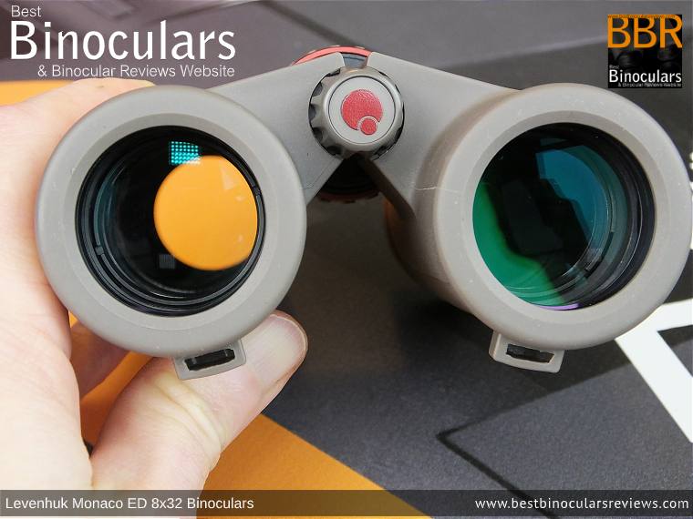 Objective Lenses on the Levenhuk Monaco ED 8x32 Binoculars