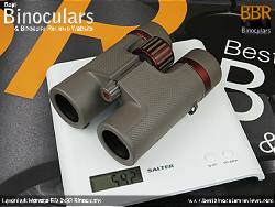 Weighing the Levenhuk Monaco ED 8x32 Binoculars