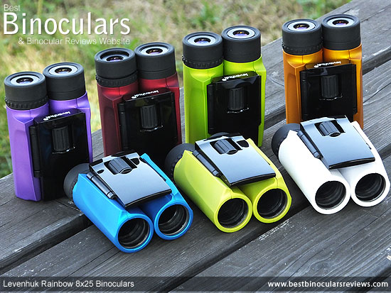 Levenhuk Rainbow binoculars - available in 7 bright colors